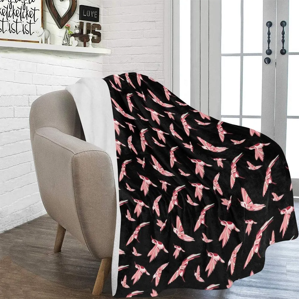 Strawberry Black Ultra-Soft Micro Fleece Blanket 60"x80"
