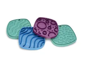 West Paw Seaflex® Feast Mat™: All-in-One Slow Feeder   Lick Mat "Waves" pattern