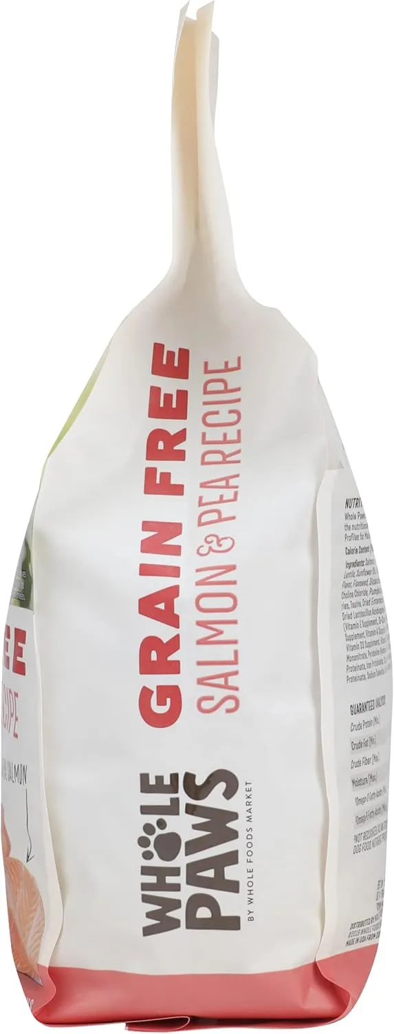 Whole Paws, Whole Paws, Dog Grain Free Salmon & Peas Recipe, 64 Ounce